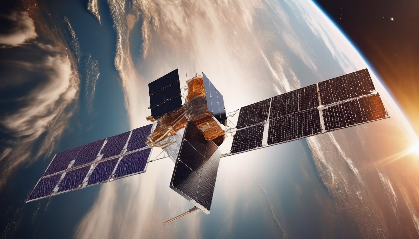 地球低軌道でフィルム型太陽電池アレイを展開する小型人工衛星